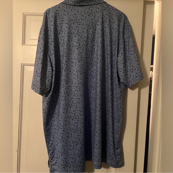EUC Peter Millar Summer Comfort Blue Collared Short Sleeve Size Large - Picture 5 of 9